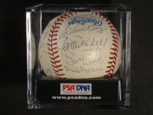 1987 CLEVELAND INDIANS TEAM SIGNED AUTOGRAPHED OAL BALL CARTER SNYDER NIEKRO PSA - Picture 1 of 8