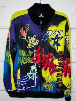 Chaqueta de graffiti Red Ape para hombre talla GRANDE - salpicaduras de pintura Foto 1 de 3