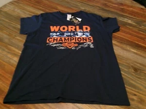 Houston Astros 2017 World Series Champions Women Shirt~ Large~MLB Players Choice - Picture 1 of 12
