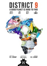 District 9 Alternative Movie Poster Printed On Aluminium: Sizes A4 - A0