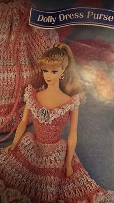 Annie's FASHION Doll CROCHET CLUB PATTERN  Dolly Dress Purse - Image 1 of 4