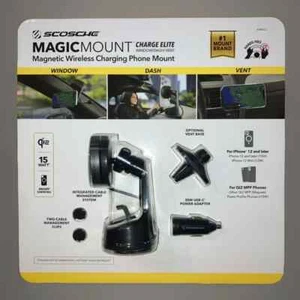 Scosche MagicMount Charge Wireless Charging Magnetic Phone Mount - Picture 1 of 10