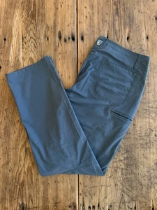 KUHL REVOLVR  Rogue Mens Pants Gray Straight Leg Size 35x32 UV Protection LW - Picture 1 of 15