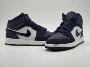Nike Air Jordan 1 Mid..Obsidian Sanded Purple..554724-445..4y Youth Sneakers - Picture 1 of 10