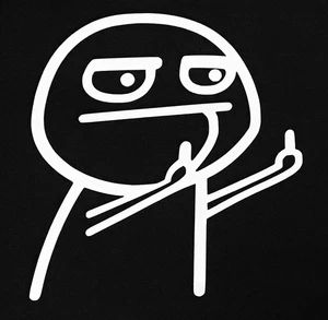 Funny Middle Finger Die-Cut Auto Decal Car Truck Window Car Decal Vinyl Sticker - Bild 1 von 1