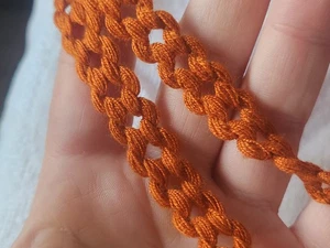 Braid Vintage Brown 3 Meters On 1,3 CM A5 - Picture 1 of 3