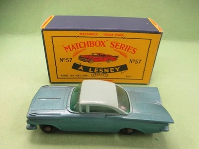Matchbox Lesney #57 Chevrolet Impala Original C Box 1961 - Image 1 of 4
