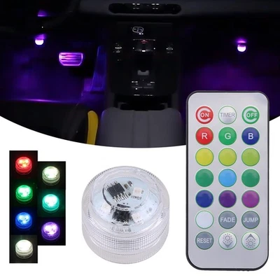 Multicolor Car Interior Accessories Atmosphere LED Lights Lamp W/ Remote Control - Image 1 of 4
