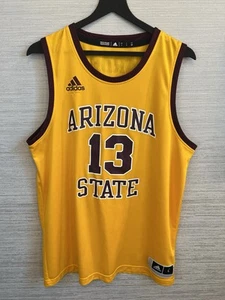 Adidas Arizona State Mens Yellow Basketball Jersey #13 Harden Large EUC - Picture 1 of 7