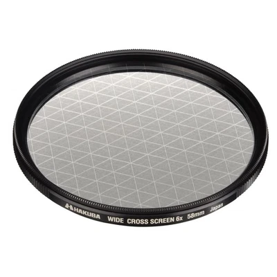HAKUBA 58mm Lens Filter Wide Cross Screen Filter 6x Made in Japan CF-WCS658 - Image 1 of 3