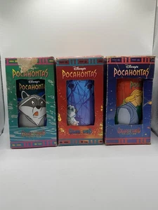 VTG 1994 Disney Pocahontas Colors of The Wind Cups Glasses Burger King Set Of 3 - Picture 1 of 4