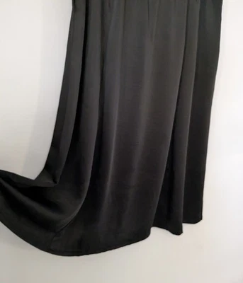 Falda midi Alfani para mujer sin forro cintura acanalada moderna negra talla XL Foto 1 de 4