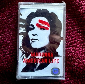 MADONNA SEALED AMERICAN LIFE CASSETTE TAPE ALBUM BOX PROMO WB HOLOGRAM STICKER - Picture 1 of 9