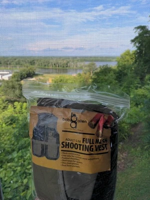 Bob Allen Adult S/M Full Mesh Shooting Vest Trap Shoot Vest Duck Hunting Fishing - Image 1 of 4