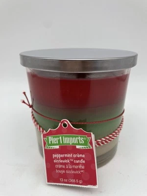 Vela Pier 1 crema de menta Sizzlewick 13 OZ Foto 1 de 4