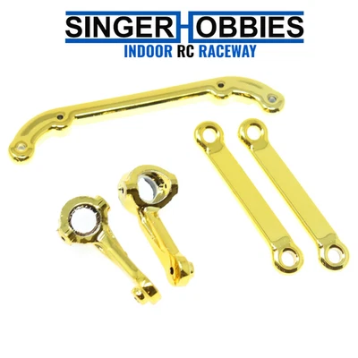 Brazos de dirección REDCAT RACING RER25824 V2 L/R y V2 puntera eslabones dorados SIXTYFOUR Foto 1 de 2