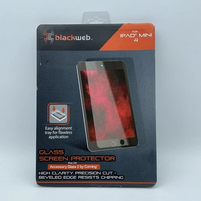 NUEVO Protector de pantalla de vidrio BlackWeb para iPad Mini 4 Foto 1 de 2