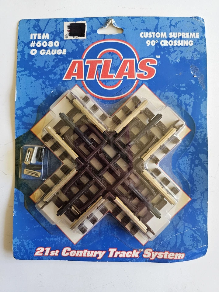 Atlas 6080 O Gauge 3-Rail Custom Supreme 90 Degree Crossing - New - Image 1 of 1