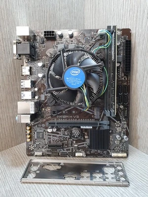 i3-10100 @ 3.6Ghz 8GB DDR4 GIGABYTE H410M H V3 Mainboard CPU Combo Tested EC2810 - Image 1 of 4