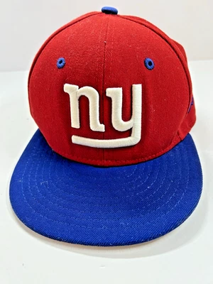 New York Giants New Era 59Fifty мужской мальчиков крышка шляпа синий красный вышитая шляпа 6 1/2 - Изображение 1 из 4