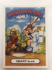 Garbage Pail Kids Sticker Topps Oh The Horror-Ible Bathroom Buddies Grant Slam