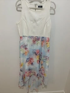Dotti Soft Pastel Feminine Romantic Floral MIDI Dress Weddings 💕 Size 12 - Picture 1 of 8