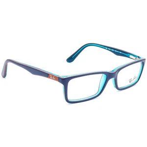 Ray-Ban Eyeglasses RB 1534 3587 Blue Rectangular Frame 46[]14 125 - Picture 1 of 8