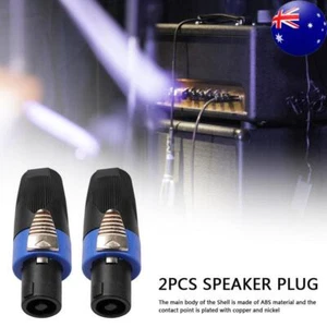 2/10x 4 Pole Audio Speaker Plugs Twist Lock Connectors for Neutrik NL4FC - Zdjęcie 1 z 17