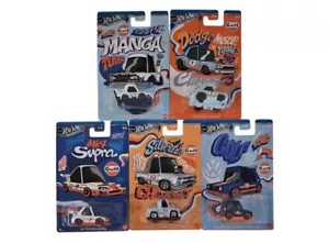 Hot Wheels Silver Series Noppo Tooned Gulf Racing Set of 5 Cars - Picture 1 of 1