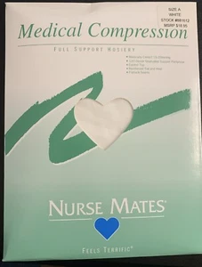 Nurse Mates New Medical Compression Hosiery Size A White 15-20mmHg - Picture 1 of 2