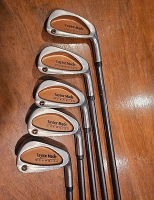 TaylorMade Oversize Burner 3,4,5,6,8 Iron Set with R-80 Plus Bubble Shaft - Image 1 of 4