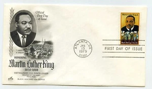 1771 Martin Luther King, Black Heritage 1979, ArtCraft FDC - Imagen 1 de 1