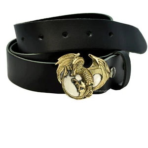 Drachen Buckle f. Wechselgürtel Fantasy Mittelalter Or. Gürtelschnalle *114 gold - Bild 1 von 4