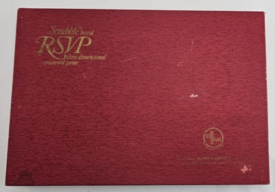 VTG 1966 Scrabble RSVP 3D Board Game – Selchow & Righter – Wood – Complete - Image 1 of 4