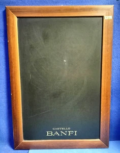 1124-QUADRO LAVAGNA PUBBLICITARIO CANTINE BANFI VINTAGE - Foto 1 di 7