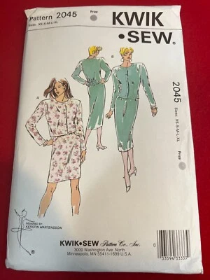Kwik Sew 2045, Size xs- xl, Misses' Jacket and Skirt, New Uncut - Image 1 of 2