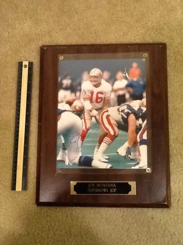 SAN FRANCISCO 49ERS JOE MONTANA "SUPERBOWL JOE" PLAQUE Cover