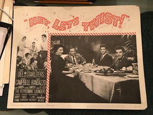 Hey, Let's Twist! 1962 Harry Romm 11x14" lobby card Joey Dee Teddy Randazzo
