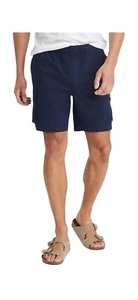 Goodfellow Co Men Shorts Everyday Cargo Elastic Waist 7" Inseam Blue XXL NEW FS - Picture 1 of 4