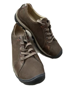Keen Damen Schwestern Nubuk Braun Leder Schnürschuhe Outdoor Schuhe Größe 7,5 - Bild 1 von 9