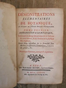  DEMONSTRATIONS ELEMENTAIRES DE BOTANIQUE... - AVEC PLANCHES - 1773  - Picture 1 of 10