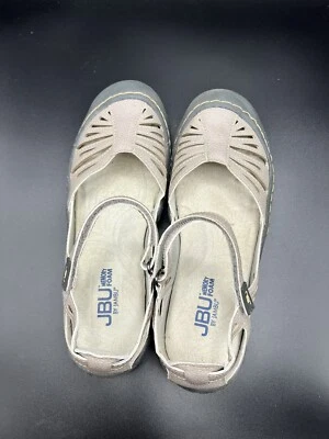JBU By Jambu Shoes Womens 6 M Melon Too Mary Jane Flats Tan Grey Vegan Comfy - Image 1 of 4