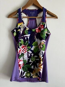 Desigual Ladies Top Size XS Tank Gym Active Sleeveless Multi Colour Floral Light - Picture 1 of 10