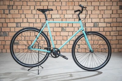 BICI BICICLETTA FISSA CITY BIKE MALIBU' 28 SCATTO FISSO SINGLE SPEED VINTAGE - Bild 1 von 4