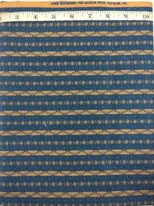 Vintage Judie Rothermel Marcus Brothers 1yd Indigo/Tan Cotton Reproduction - Picture 1 of 2
