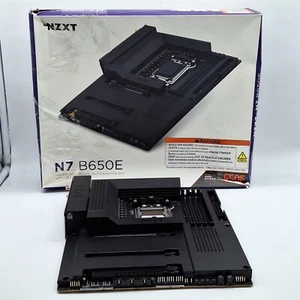 NZXT N7 B650E AMD AM5 ATX Gaming Motherboard DDR5 Wi-Fi 6E - Black -NOT WORKING- - Afbeelding 1 van 7