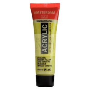 COLORE ACRILICO 243 GIALLO VERDASTRO AMSTERDAM "ACRYLIC" TUBO DA 20ML - Imagen 1 de 4