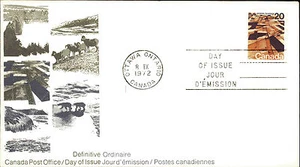 CANADA Day of Issue Cover Briefmarke Definitive Ordinaire 1972 Canelation OTTAWA - Picture 1 of 1