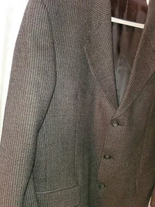 ALAN FLUSSER FOR FIFTH AVENUE DELMAR 3113 SIZE 40 REG MADE IN CANADA PURE VIRGIN - Picture 1 of 8