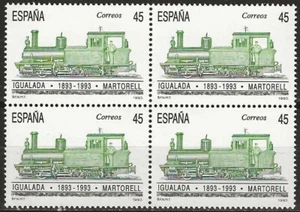 ESPAÑA 1993. EDIFIL 3265. SERIE COMPLETA B 4 "FERROC IGUALADA-MARTORELL". MNH*** - Imagen 1 de 1